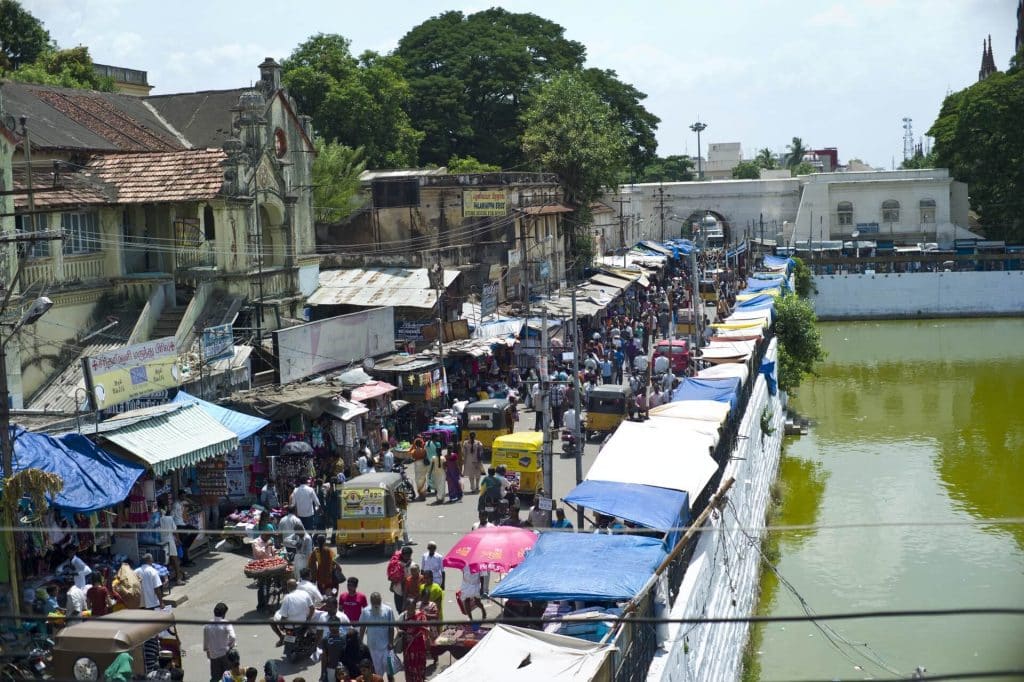 nsb road - shopping street of trichy